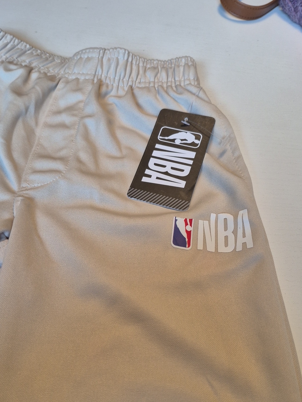 NBA Kids Tan Athletic Pants with Logo